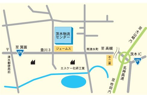 茨木物流センター地図